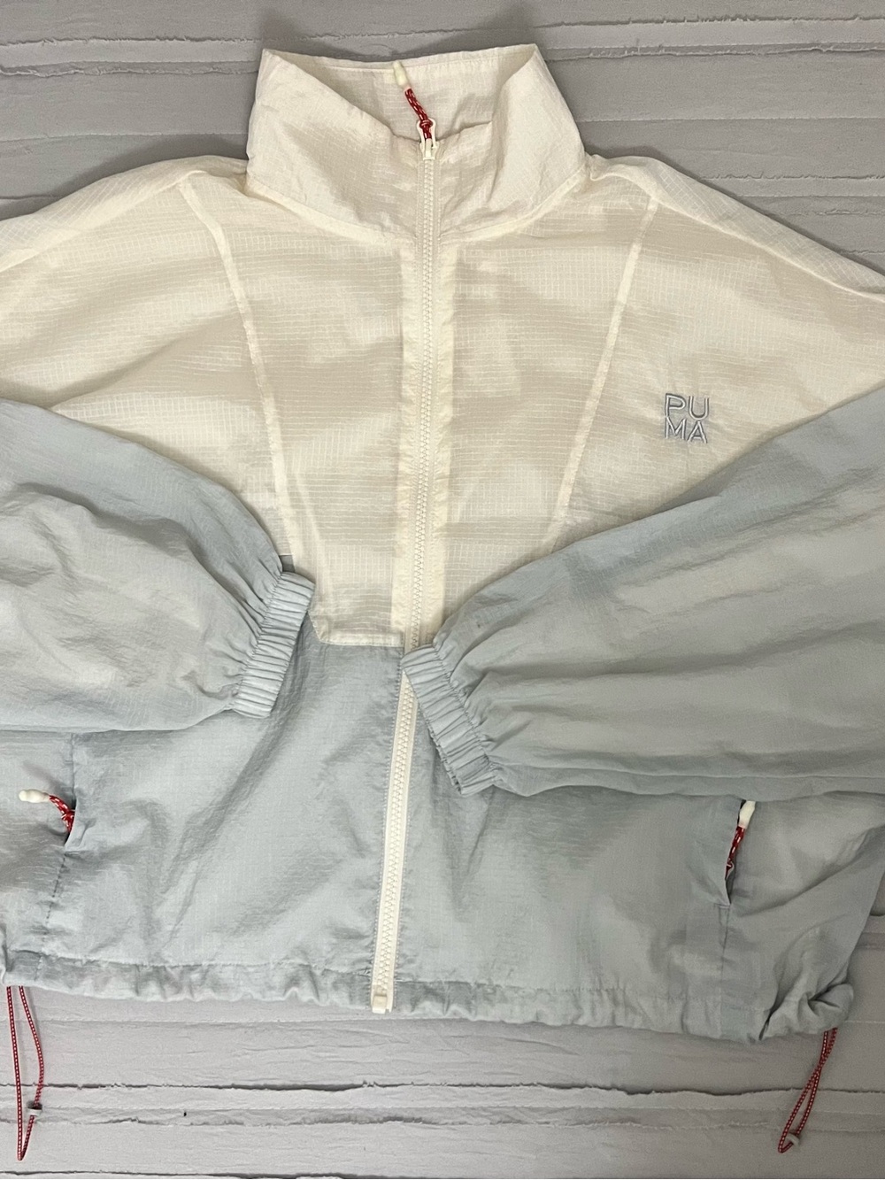 PUMA cropped windbreaker jacket